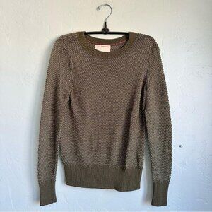 Banana Republic Women's Green and Gold Jumper